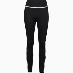 Resim Base Contrast Trim Leggings Yüksek Bel Şekillendirici Kadın Tayt - Mavi / S 