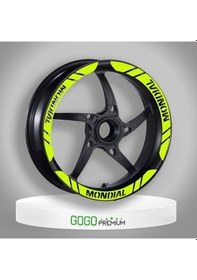 Resim Mondial Uyumlu Flo Sarı 1 Set Jant Şeridi Çok Renkli 