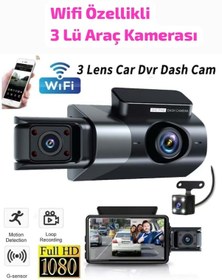 Resim 3 Lens Car Dvr Dash Cam 