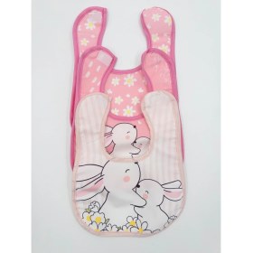 Resim Karamila 3'lü Set Bebek Mama Önlüğü Desenli Sıvı Geçirmez 