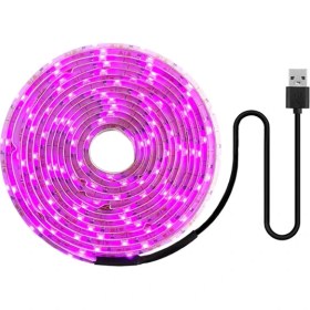 Resim Galaxxy LED Büyüme Işığı Tam Spektrum 5V USB Büyüme Işığı Şeridi 2835 LED Bitki Lambaları Bitkiler Için Sera Hidroponik Yetiştirme 100CM (Yurt Dışından) 