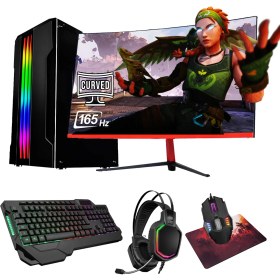 Resim Ramtech Current V20 I5 12400F 32GB Ram 960GB SSD RTX3050 8gb 23.6 Curved Monitör Oyuncu Pc 