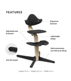 Resim Nomi Chair Ayarlanabilir Ayak Dayamalı Çocuk Yemek Sandalyesi 