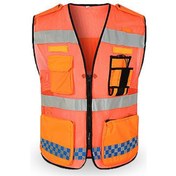 Resim Shineyee Gece Güvenliği İçin Yüksek Reflektifli Bisiklet Ve Çalışma Yeleği - Çok Cepli, Ayarlanabilir, Nefes Alabilir 