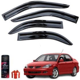 Resim Caraks Lancer Mügen Cam Rüzgarlığı Sedan 2004-2008 Arası 4'lü Takım + Koku 
