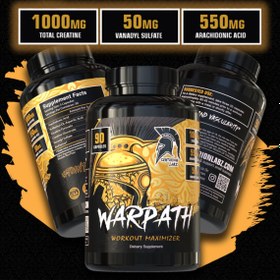 Resim Centurion Labz Warpath Maximizer Workout Creatine Complex Daa Aspartic acid + Vanadyl sulfate 90 Kapsül 