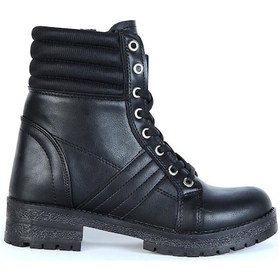 Resim Twingo 285 Siyah Nova Kürklü Kadın Düz Bot 001 