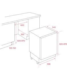 Resim Teka Rsl 41150 Bu Tezgahaltı Mi̇ni̇ Buzdolabı 113470015 