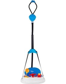 Resim BabyHope 702 Lüks Oyuncaklı Müzikli Hoppala Yürüteç Zıp Zıp Mavi 