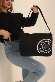 Resim Rosmod Unisex Desenli Postacı Çanta Sokak Tarzı 
