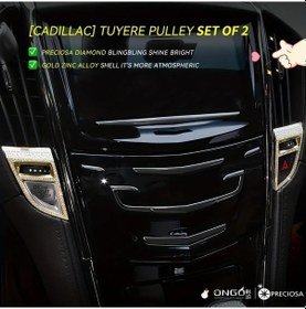 Resim Dashanshop Altın 2li Set Kristal Rütaş Aks Aksesuar Kolay Montaj Lüks Konsol Ve Kapı Kolu Aksesuarları 