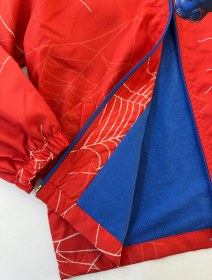 Resim Erkek Çocuk Kırmızı Spiderman Yağmurluk 