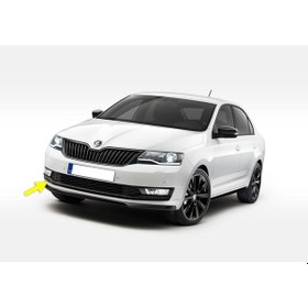 Resim Skoda Rapid 2017-20 Ön Sağ Sis Farı Çerçevesi Kromsuz 5JA807682A 