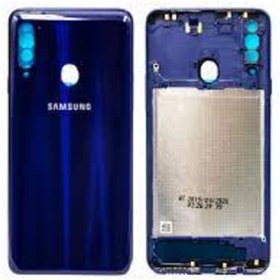 Resim Boyra Teknoloji Samsung Galaxy A20s Kasa Kapak - Yan Tuşlar Dahil Sm-a207f A20s Mavi 