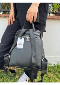 Resim Just Polo Kadın Siyah Büyük Boy Sırt Çantası 