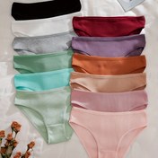 Resim 12'li Paket Kadınlar İçin Düşük Bel Bikini Külot - Yumuşak Nefes Alabilir İç Çamaşırı, Şeffaf Olmayan Günlük & Özel Günler İçin Siyah/Beyaz/Kırmızı/Mor/Turkuaz/Pembe/Bej Renklerde - Kadınlar İçin Toplu Paket, Sevimli İç Çamaşırı, Rahat Lingerie, Duyusal İç Çamaşırı, Pürüzsüz Dokulu, Dikişsiz Tasarım, Hafif İç Çamaşırı, Çoklu Paket İç Çamaşırı, Lingerie Temelleri, Şık İç Çamaşırı, Dayanıklı Yapı, Kadınların İç Çamaşırı, Günlük Kullanım 
