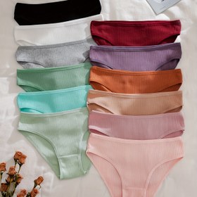 Resim 12'li Paket Kadınlar İçin Düşük Bel Bikini Külot - Yumuşak Nefes Alabilir İç Çamaşırı, Şeffaf Olmayan Günlük & Özel Günler İçin Siyah/Beyaz/Kırmızı/Mor/Turkuaz/Pembe/Bej Renklerde - Kadınlar İçin Toplu Paket, Sevimli İç Çamaşırı, Rahat Lingerie, Duyusal İç Çamaşırı, Pürüzsüz Dokulu, Dikişsiz Tasarım, Hafif İç Çamaşırı, Çoklu Paket İç Çamaşırı, Lingerie Temelleri, Şık İç Çamaşırı, Dayanıklı Yapı, Kadınların İç Çamaşırı, Günlük Kullanım 
