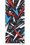 Resim YENİ CREATİVE Araç Kapı Direk Kaplama Folyosu Desenli (Sağ Sol Takım) (2 Adet) - 22x50 Cm 