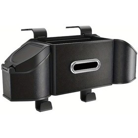 Resim Chuangyinshop Siyah Evrensel Abs Araç Koltuğu Arkası Düzenleyici, Tutacaklı Saklama Kutusu 