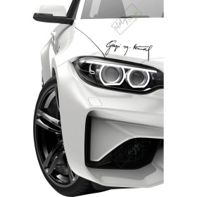 Resim Atölye Çizgi Gazi M. Kemal Atatürk Imzası Siyah Mat 30X11CM 