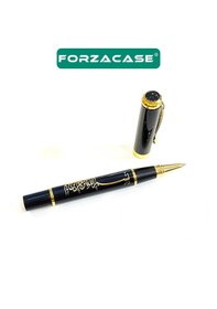 Resim Besmele İşlemeli Kutulu Metal Roller Kalem Siyah Gold - Fc761 