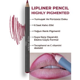 Resim Alix Avien Uzun Süre Kalıcı Dağılma Yapmayan Nemlendirici Dudak Kalemi Lipliner Pencil 17 Ruby Red 