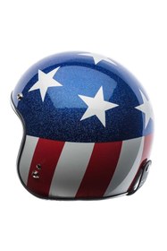 Resim Torc T-50 Del Mar Captain Vegas Açık Motosiklet Kaskı Beyaz Mavi 