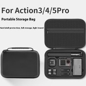 Resim Tüm İçerikli Valiz, DJI Osmo Action 5Pro/4/3 için Uygun, Spor Kamerası Aksesuarları Taşınabilir Depolama Çantası Şarj Cihazı Pil Tabanı Selfie Çubuğu Depolama Kutusu Çoklu Bölme Bölümleri ile 