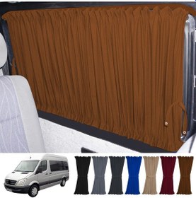 Resim Pandami Mercedes Sprinter W906 Orta 2006-2018 Uyumlu Taba Raylı Oto Perde Takımı 