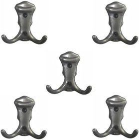 Resim EYM 5 Adet Plastik Gri Mobilya Dolap Askı Portmanto Askısı 