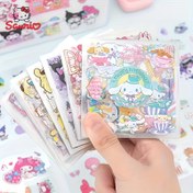 Resim Sanrio Hello Kitty & Friends 20-Count PET Stickers - Waterproof Cartoon & Animal Designs, Non-Repetitive Decal Collection for Scrapbooking, DIY Projects, And Water Bottles 