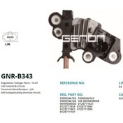 Resim Genon-Gnrb343 Alternatör Konjektor Bosch Tip 12V Audi A4 - A5 - Q 542574032 