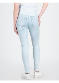 Resim Busa Hamile Esnek Karın Bantlı Beli Ayarlanabilir Skinny Kot Pantolon Buz Mavisi-buz Mavisi 