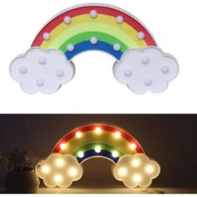 Resim LED Işıklı Gökkuşağı Gece Lambası 