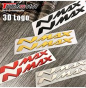 Resim Nmax Logo Amblem Seti Damla Metalik İthal Ürün Nmax Damla Logo Stiker Set GÜMÜŞ 