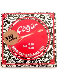 Resim Çöğür 3cgr20 3 Takım Uzun Sap Bağlama Teli 004/cst 0.20 