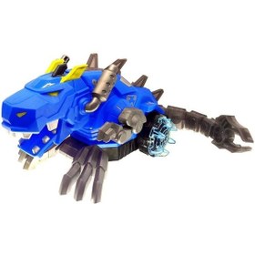 Resim Ateş Püsküren Sesli Ve Işıklı Robot Ejderha Mavi Ejderha 