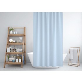 Resim Zethome Jackline Banyo Duş Perdesi 0010 Mavi Tek Kanat 1X180X200 Çok Renkli 