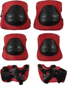 Resim 6'lı Yüksek Korumalı Paten,kaykay,bisiklet koruma seti dizlik bileklik dirseklik koruyucu set 
