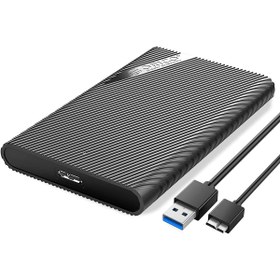 Resim Orico 2.5 Inç Usb3.0 Sata Iıı 4 Tb 5gbps Taşınabilir Uasp SSD HDD Harddisk Kutusu, Siyah, 2521U3-BK Siyah 