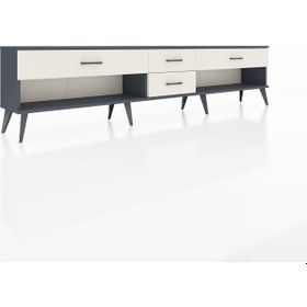 Resim Arges Tv Ünitesi 4 Çekmeceli 220x30x51 Antrasit-aytaşı Aytası/aytası - Antrasıt 
