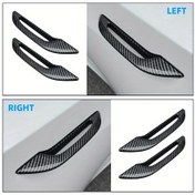 Resim Honeybeeshop Tesla Model3 Modely 2021 2022 Karbon Elyaf Rengi Kapı Kolu Sticker Dekorasyon Koruyucu 4 Adet 