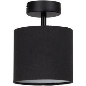 Resim Riolight Retro,rustik,vintage Siyah Kumaş Başlık 1xe27 Duylu Plof Siyah 