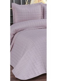 Resim Diabella Yıldız Kapitoneli 3 Parça Çift Kişilik Yatak Örtüsü Pudra 