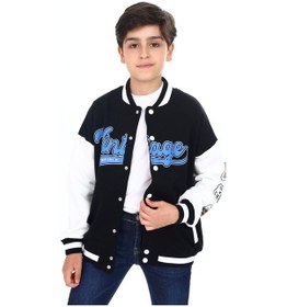 Resim Toontoy Erkek Çocuk Baskılı Kolej Hırka Siyah 
