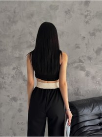 Resim Gugus KADIN HAVUÇ KETEN PANTOLON BELİ DETAYLI 