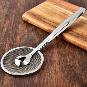 Resim Tech Butiq Paslanmaz Çelik Kızartma Maşası, Süzgeç Filtreli, Metal 