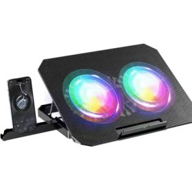 Resim ZRN33 2 Fanlı Standlı Rgb Laptop Soğutucu 
