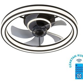 Resim Kendal Kcf296 Modern Tavan Vanti 15w 20" Ledli Modern Vantilatör - Beyaz 