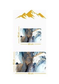 Resim Yıkanabilir Kaymaz Tabanlı Modern Desenli 2'li Banyo Paspas Takımı Bps0016 Renkli 